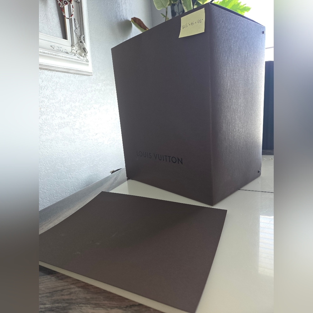 Authentic Louis Vuitton Rich Brown Storage Box